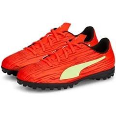 Scarpe da calcetto Puma Rapido III TT ragazzo rosso/giallo