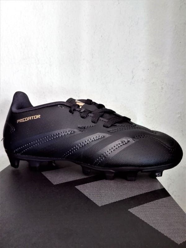 Scarpe calcio bambino Predator Club Flexible Ground nere - Adidas