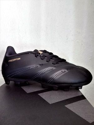 Scarpe calcio bambino Predator Club Flexible Ground nere - Adidas