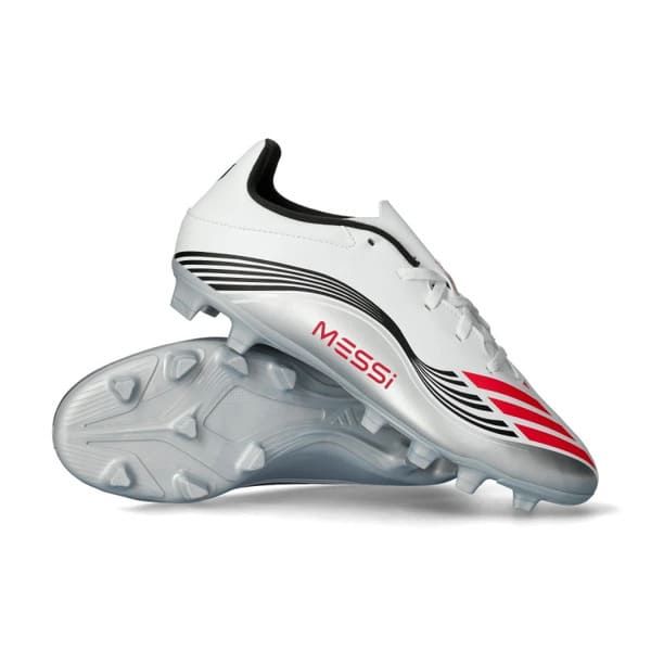 Scarpe da calcio F50 Club FG/MG Messi Prestig10 bianche adulti - Adidas