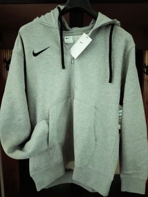 Felpa uomo con cappuccio e full zip grigia - Nike