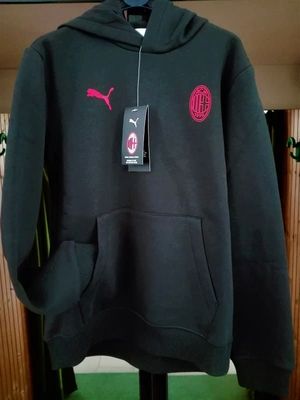 Felpa Milan bambino con cappuccio nera - Puma