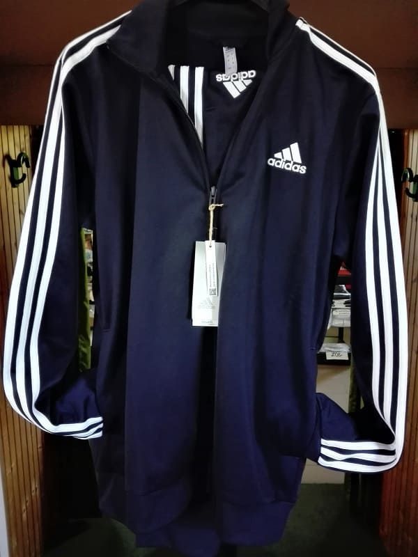 Tuta uomo Primegreen Essentials 3-Stripes blu/bianco - Adidas