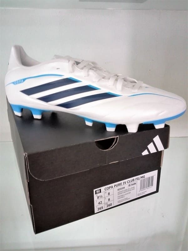 Scarpe calcio Adidas Copa Pure IV Club FG/MG - Bianco/Blu