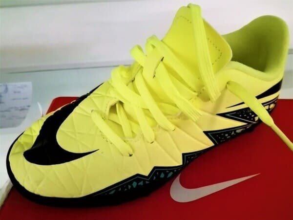 Scarpe da calcetto bambino Nike Hypervenom Phelon II TF giallo/verde/nero