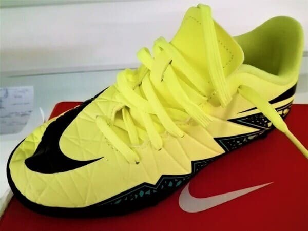 Scarpe da calcetto bambino Nike Hypervenom Phelon II TF giallo/verde/nero