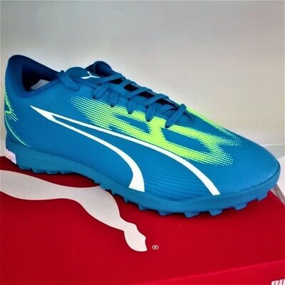Puma Ultra Play TT Scarpe calcetto Puma Ultra Play TT blu royal/verde fluo/bianco