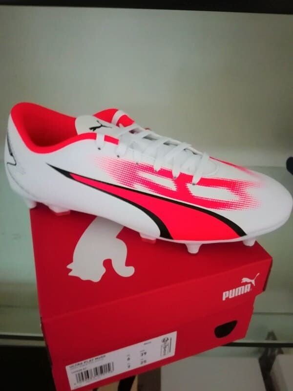Scarpe calcio Puma Ultra Play MxSG bianco/arancione/nero