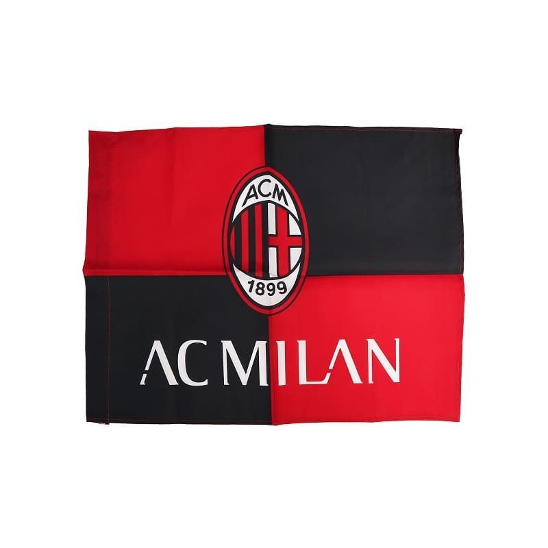 Bandiera Milan piccola rossonera con logo
