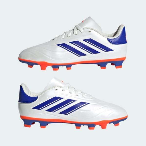 Scarpe calcio Copa Pure 2 Club FxG Junior bianco/blu/arancio - Adidas