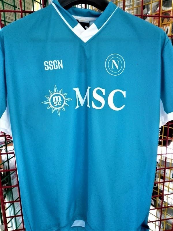 Maglia replica Napoli 2024/25 bambino Maglia Napoli azzurra 2024/25 bimbo replica