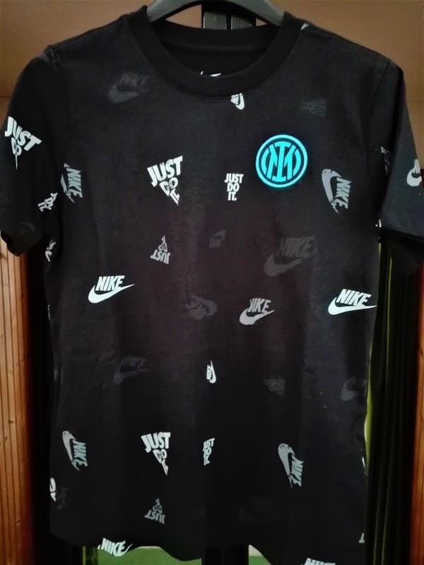 T-shirt Inter bambino T-shirt bambino Inter Nike Football nera