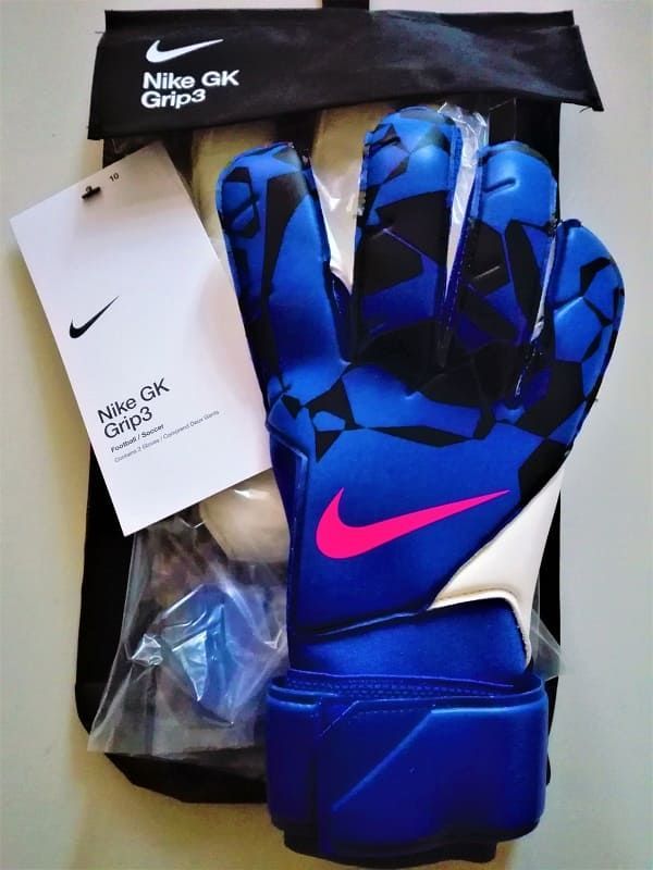 Guanti da portiere Grip3 blu da uomo - Nike