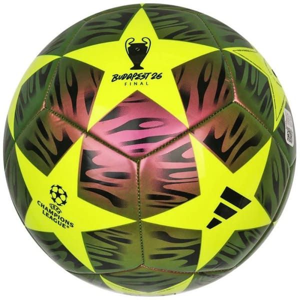 Pallone UCL Club 2025/26 verde fluo/viola - Adidas