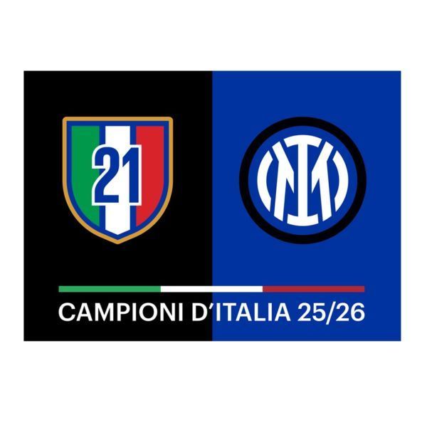 Bandiera Inter celebrativa 21° Scudetto 2025/2026