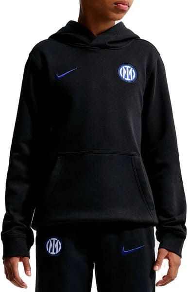 Felpa Inter bambino 2026/2027 con cappuccio nera - Nike