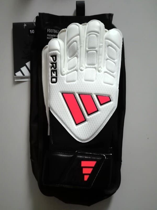 Guanti da portiere Predator Match bianco/nero/arancione - Adidas