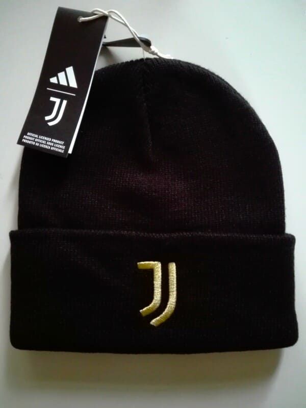 Berretto Juventus nero in lana Zuccotto Juventus 2026/2027 nero - Adidas