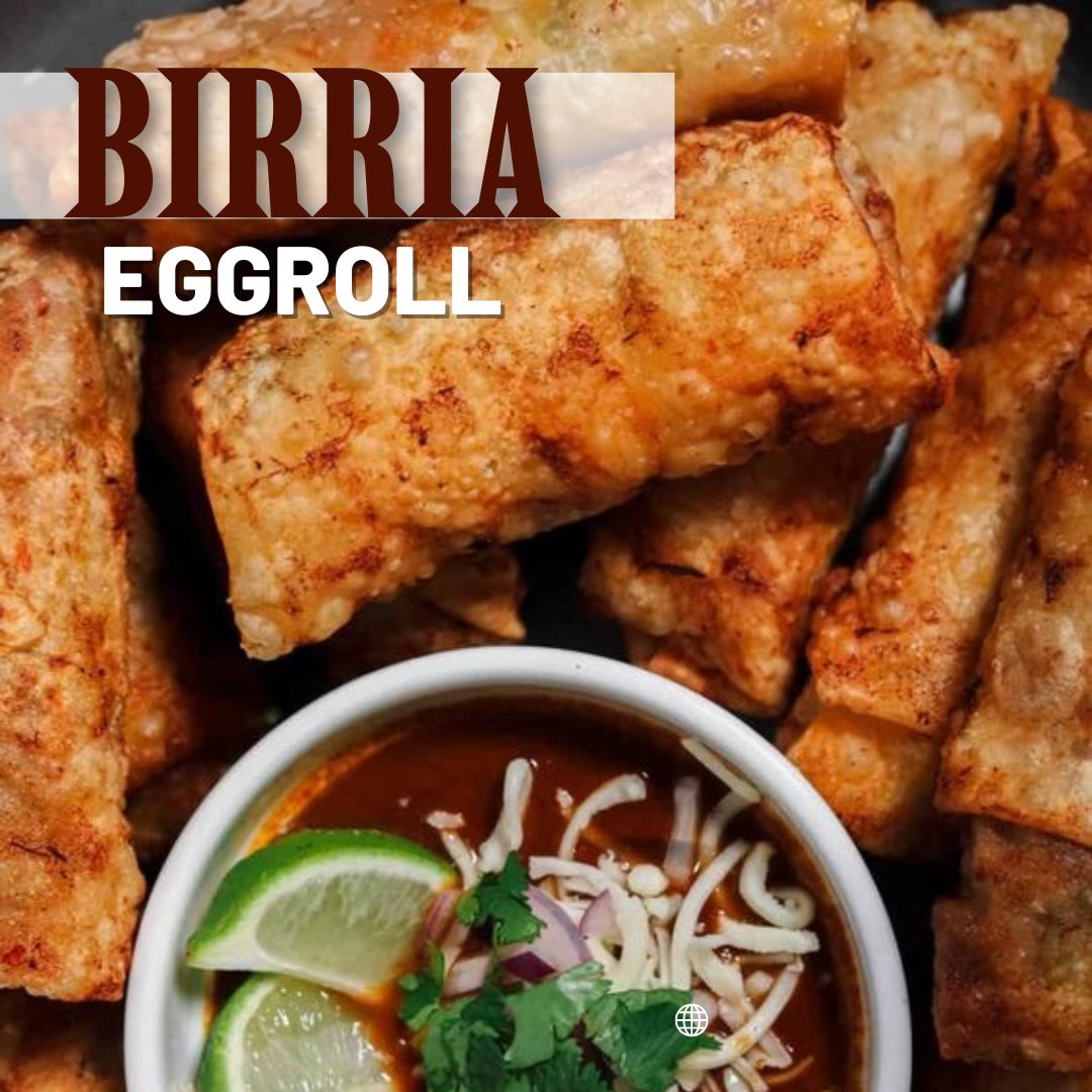 Birria Eggrolls W/ consomé dipping sauce