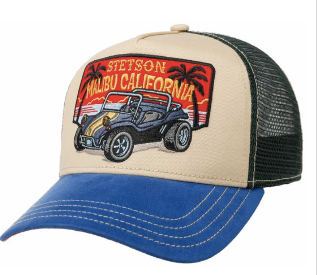 Stetson Trucker Cap Malibu mit Mesh Einsatz und Auto-Logo