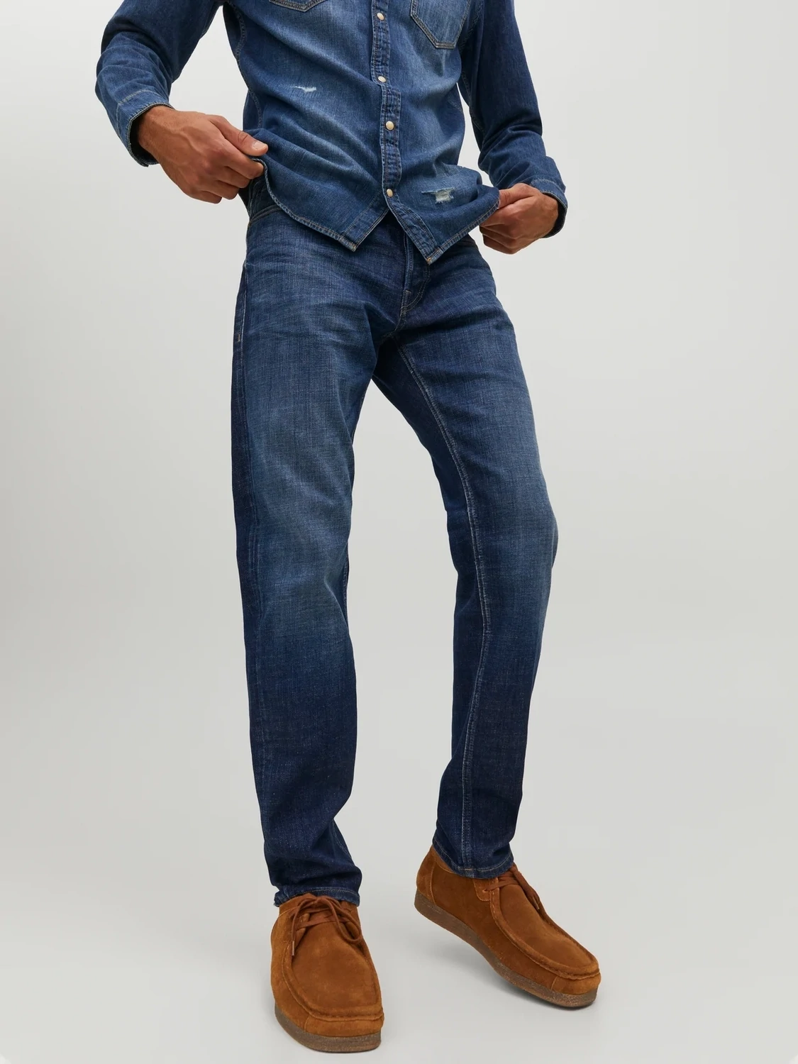 Jack & Jones JJIMIKE JJORIGINAL JOS 211 Tapered fit jeans