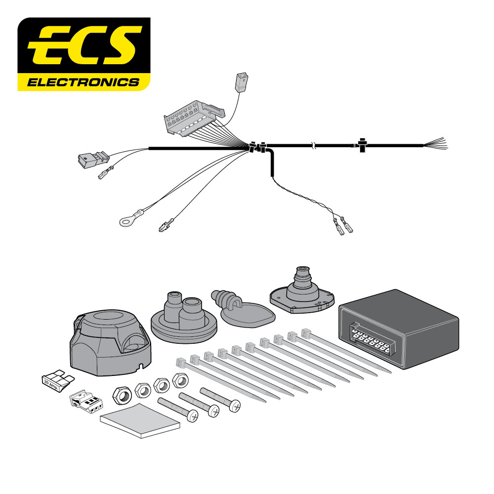 Audi A6 01/2015 - 12/2018 7 Pin Towbar Wiring Kit