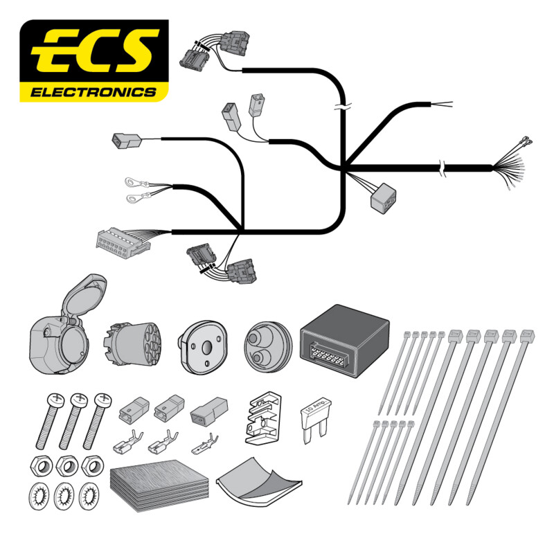 Dacia Sandero 01/2017 - 12/2020 13 Pin Towbar Wiring Kit