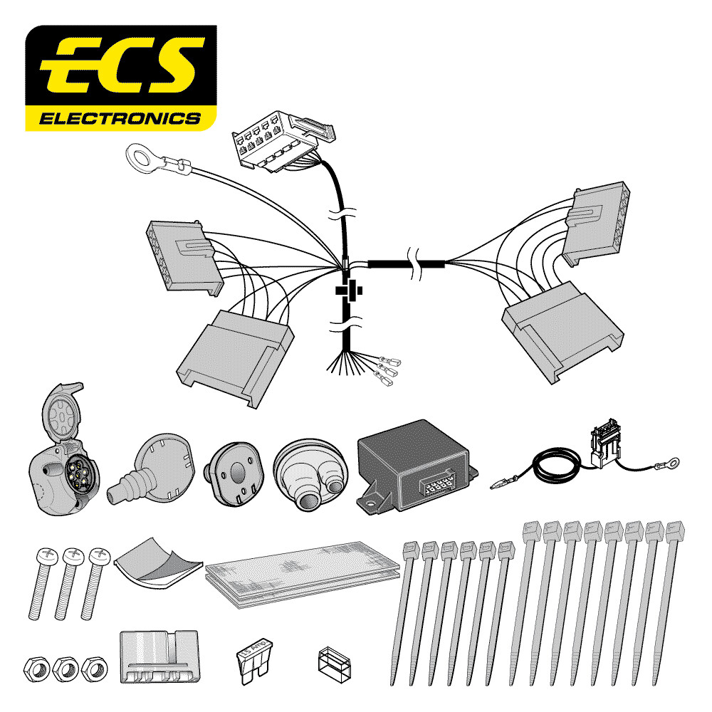 Ford Transit 01/2000 - 03/2014 7 Pin Towbar Wiring Kit