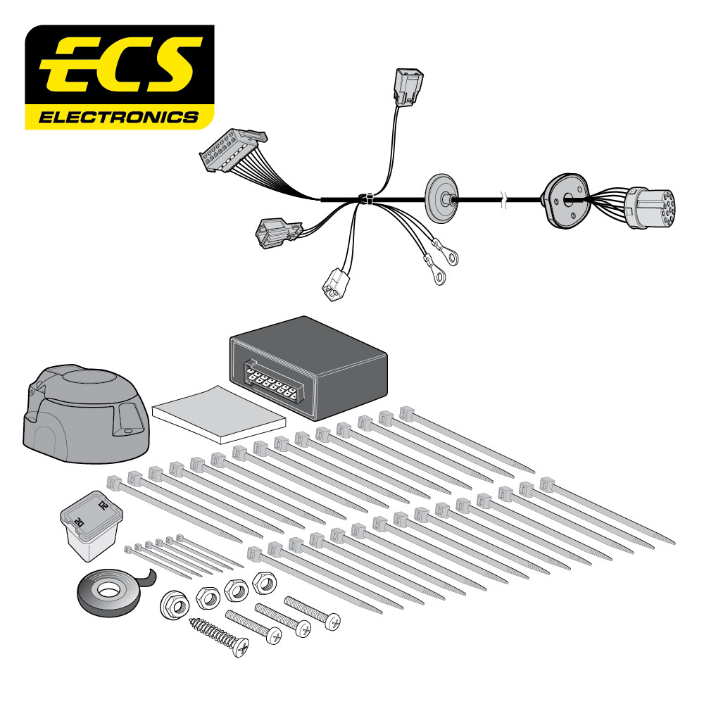 Ford Transit Custom 10/2012 - 06/2016 13 Pin Towbar Wiring Kit