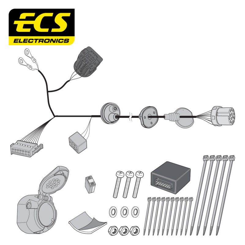 Ford Edge 02/2016 - Present 13 Pin Towbar Wiring Kit