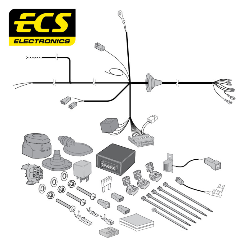 Jeep Cherokee 03/2014 - Present 7 Pin Towbar Wiring Kit