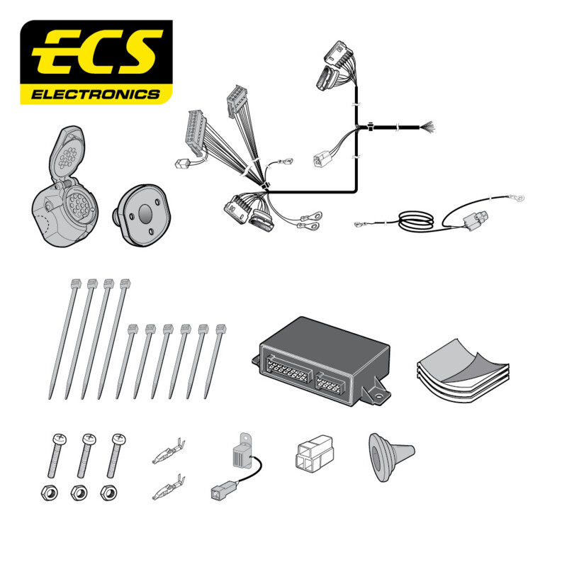 Jaguar X-Type Saloon 01/2002 - 2010 13 Pin Towbar Wiring Kit