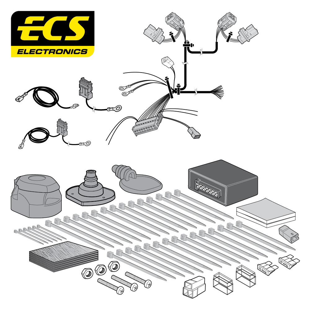 Kia Carens 03/2013 - Present 13 Pin Towbar Wiring Kit