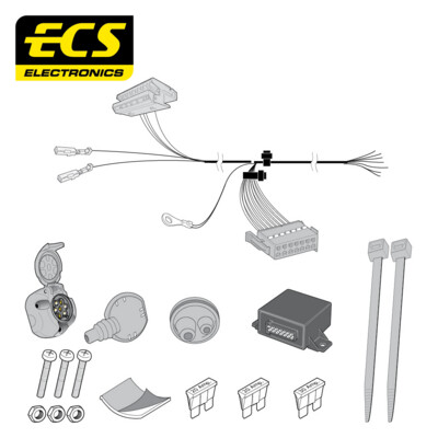 Mercedes C Class 03/2007 - 02/2014 7 Pin Towbar Wiring Kit