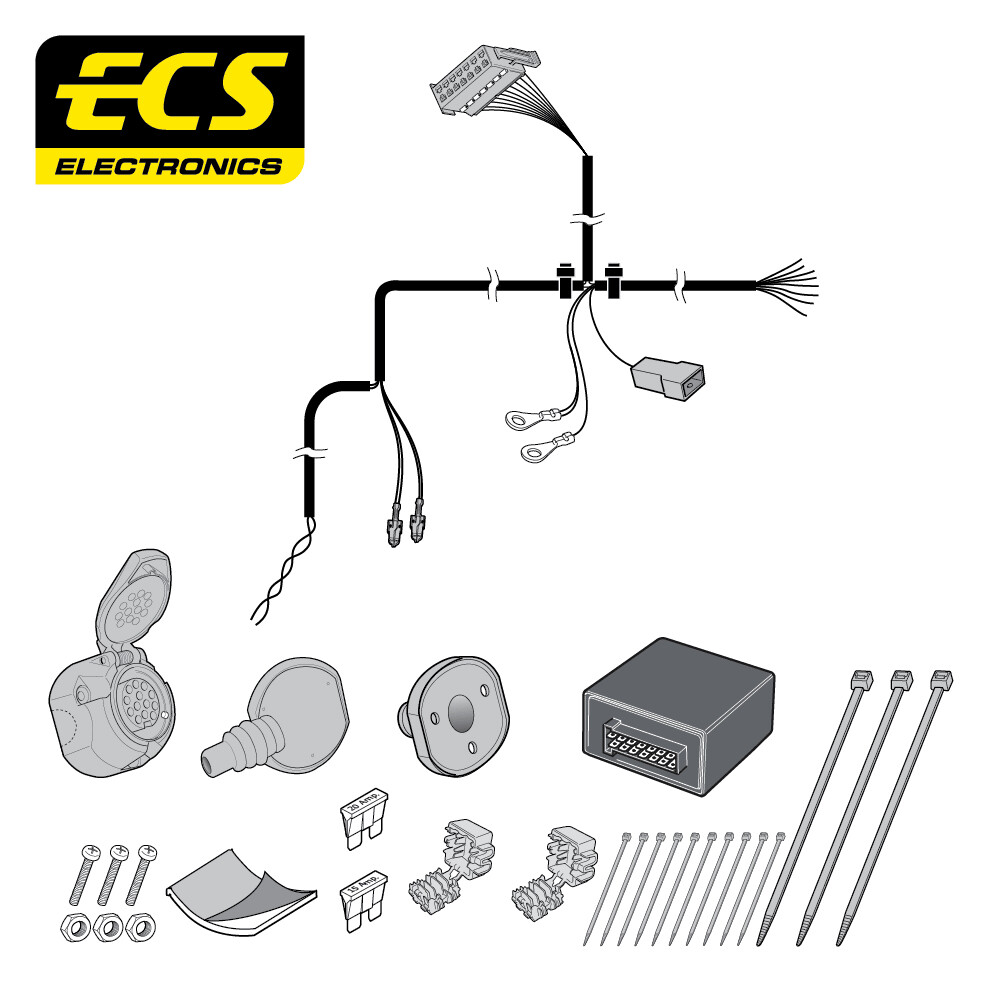 Mercedes M Class 11/2011 - 06/2015 13 Pin Towbar Wiring Kit