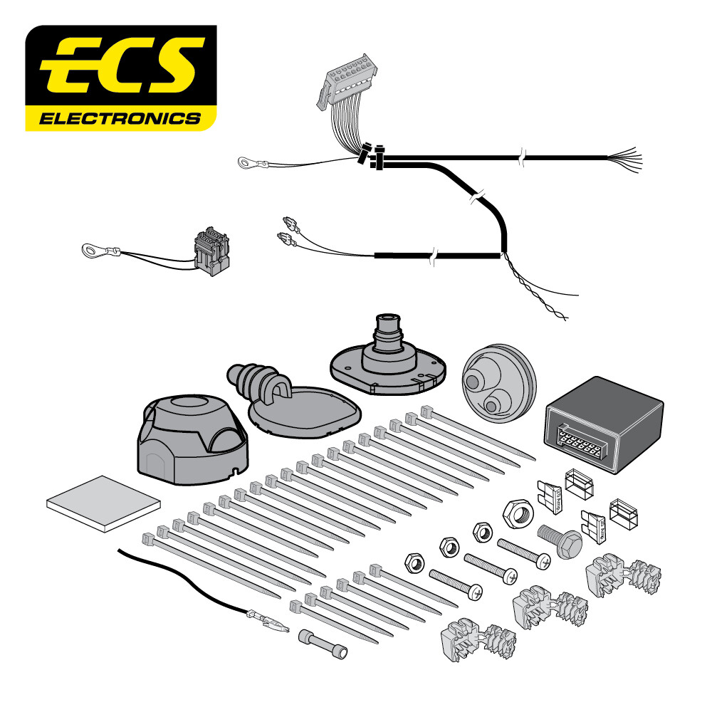 Mercedes EQV 10/2020 - Present 7 Pin Towbar Wiring Kit