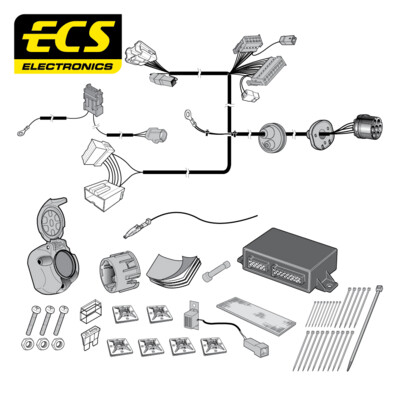 Peugeot 4007 07/2007 - 2013 7 Pin Towbar Wiring Kit