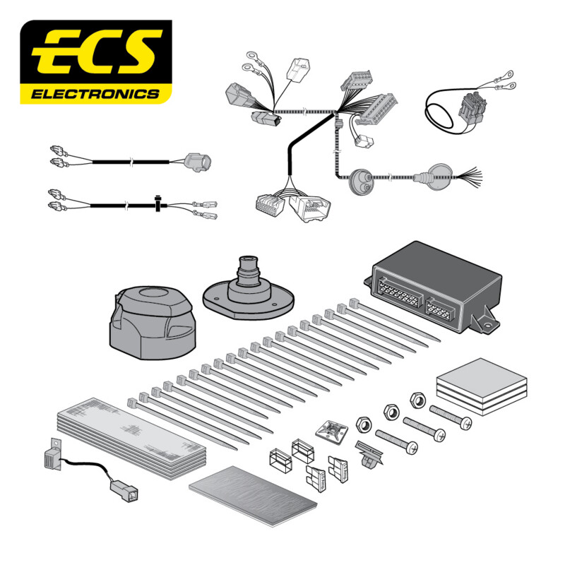 Mitsubishi Outlander 10/2012 - Present 13 Pin Towbar Wiring Kit