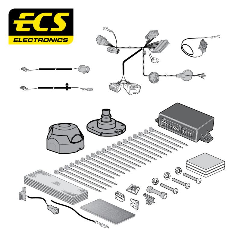 Mitsubishi Outlander 10/2012 - Present 7 Pin Towbar Wiring Kit