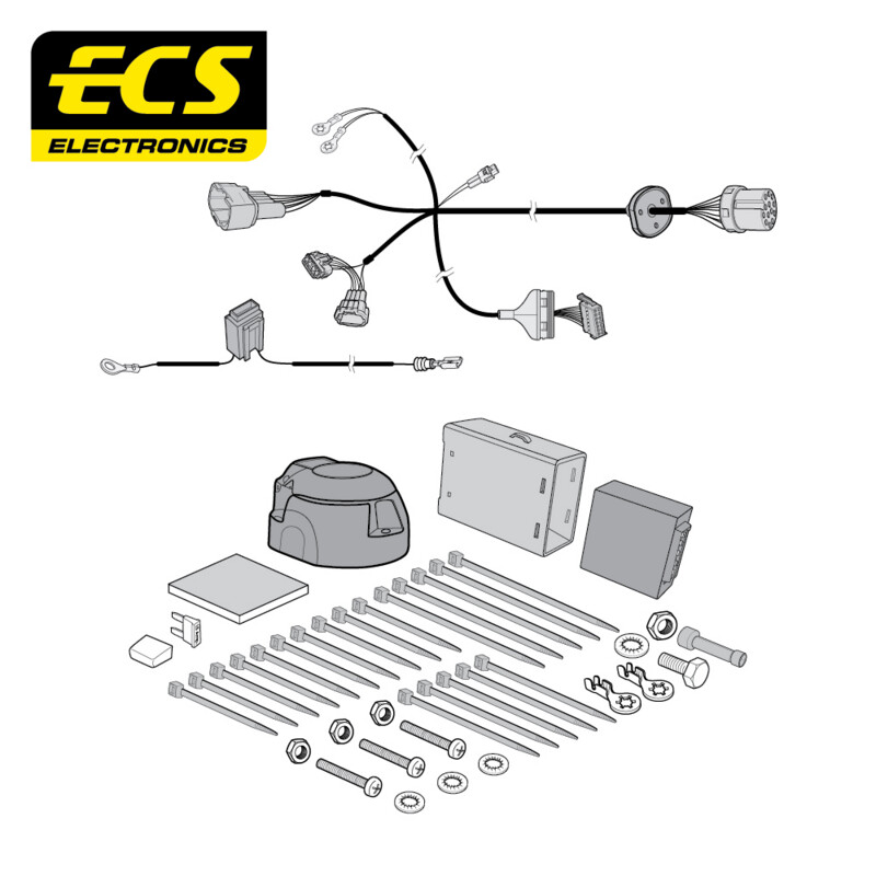 Renault Alaskan 11/2017 - Present 13 Pin Towbar Wiring Kit