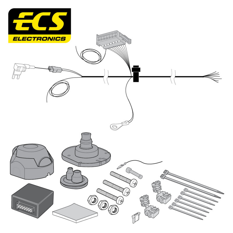 Chevrolet Trax 12/2012 - Present 7 Pin Towbar Wiring Kit