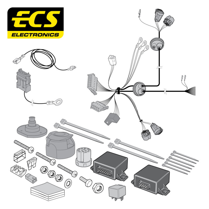 Fiat Doblo 07/2016 - Present 13 Pin Towbar Wiring Kit