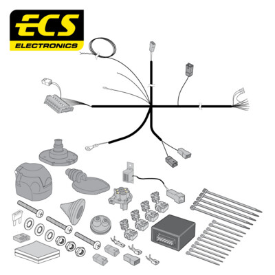 Renault Kadjar 05/2015 - Present 7 Pin Towbar Wiring Kit