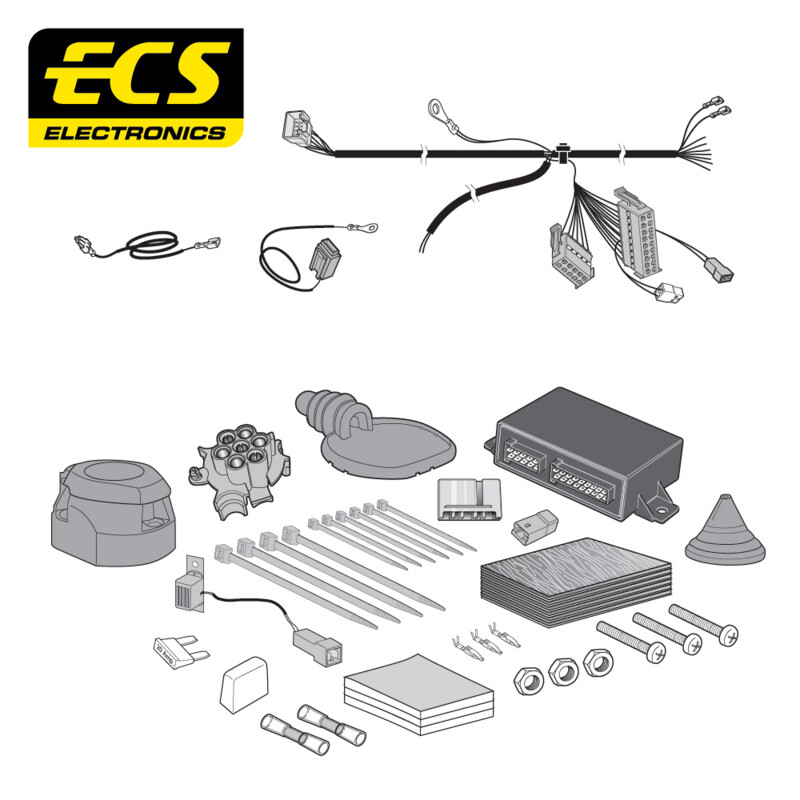 Subaru Legacy Outback 01/2015 - 03/2021 7 Pin Towbar Wiring Kit