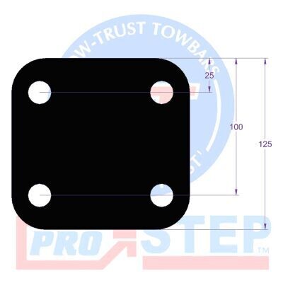 3" Towbar Drop Plate