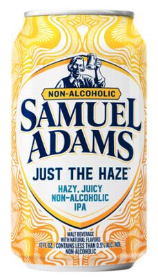 SAM ADAMS JUST THE HAZE NON-ALCOHOLIC 6PK CANS, - 6 PK