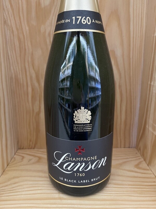 LANSON BRUT BLACK LABEL CHAMPAGNE DECANTER 92- 750ML