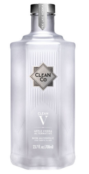 CLEAN CO CLEAN V NON-ALCOHOLIC APPLE VODKA 750ML - 750ML