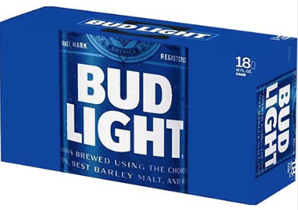 BUD LIGHT 18PK 12OZ CAN - 18PK