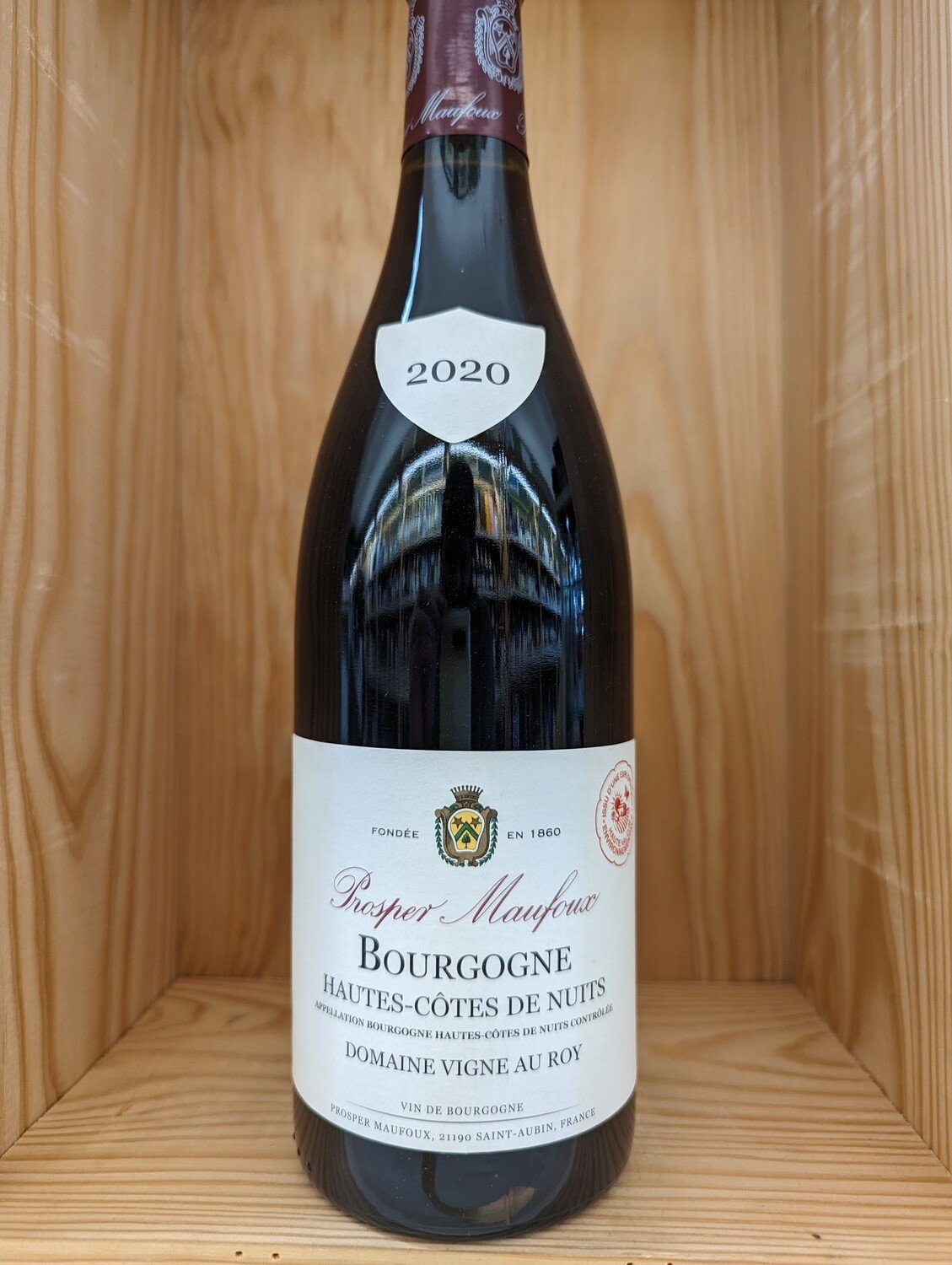 PROSPER MAUFOUX BOURGOGNE ROUGE HAUTES-COTES DE NUITS DOMAINE VIGNE AU ROY 2020